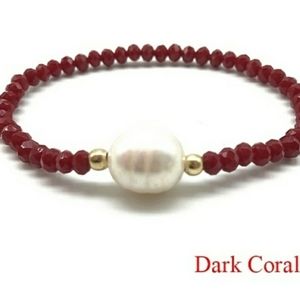 Freshwater and Crystal Bracelet!